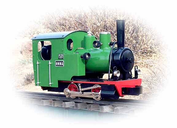 Track 1 Green Real Steam Locomotive Towing Tank Locomotive 